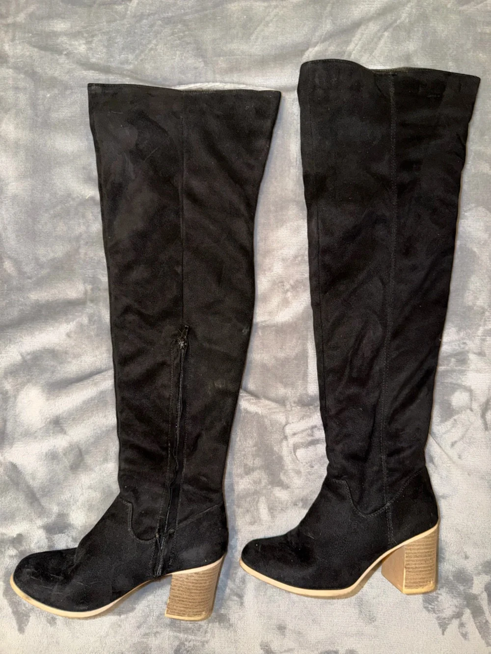 🖤 Over-the-Knee Block Heel Boots